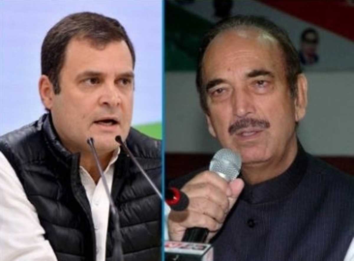 राहुल पर हमला बोलने के लिए कांग्रेस ने गुलाब नबी आजाद पर साधा निशाना